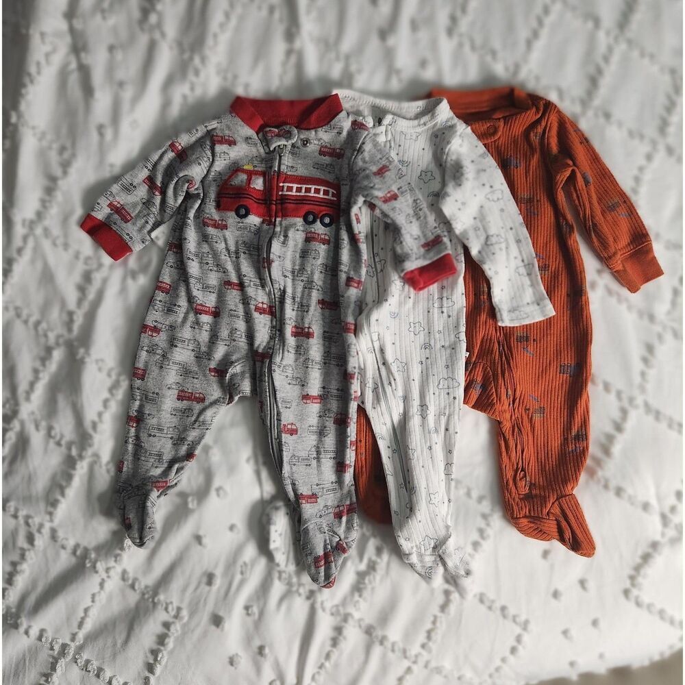 Baby Boy Sleeper Bundle – Carter’s & Dapper Dude (3M / 3–6M)